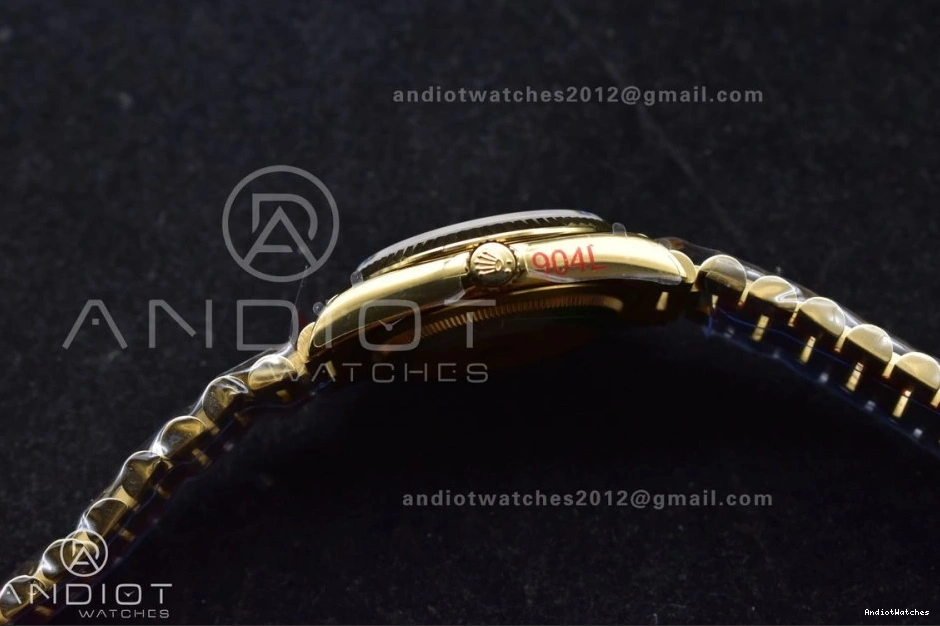 Square President on 36 DayDate Silver Steel Edition Comfortable Weight) (Gain 702 Best Dial YG with Bracelet vr3255 Diamond 904L V5 QF 1027